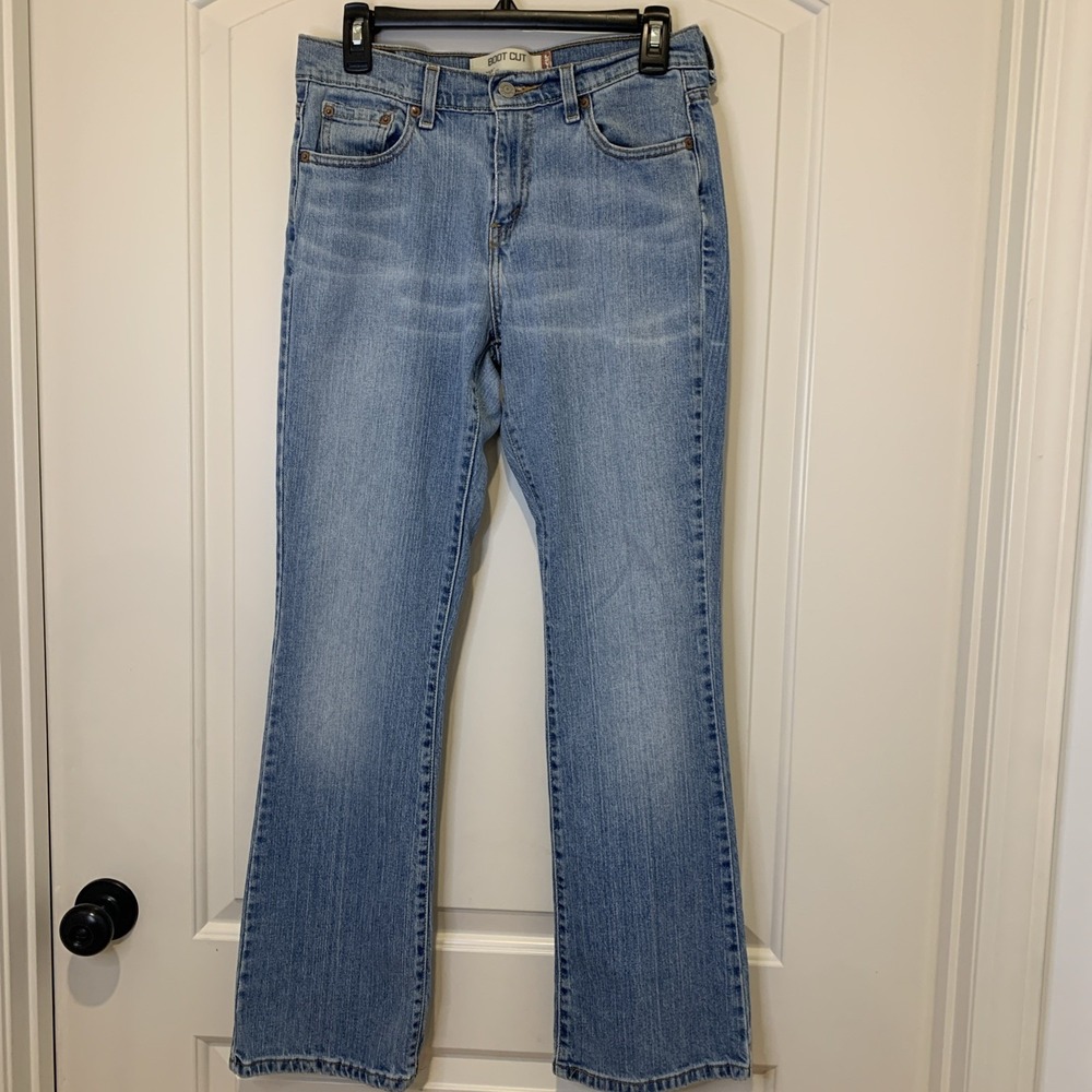 Vtg 2005 Levi's Bootcut 515 Size 6 Med Some Distressing Light Blue 99% Cotton